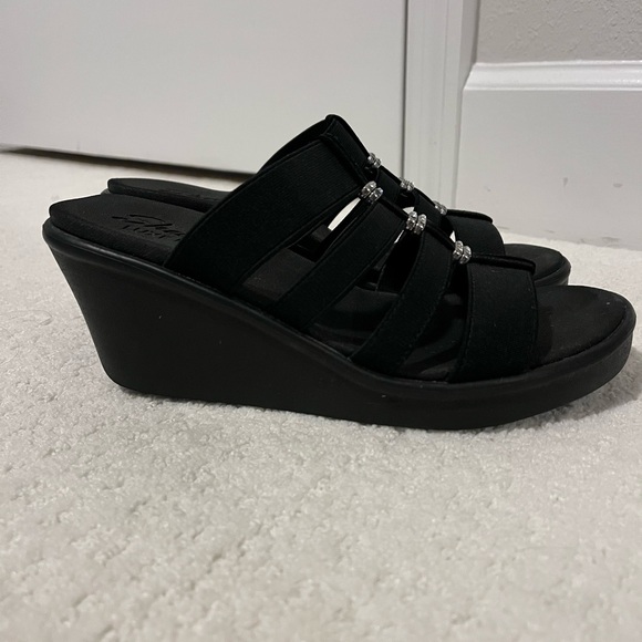 Skechers Strappy Rhinestone Sandals - Picture 4 of 5